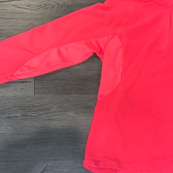 Champion Quarter Zip Soft Fleece Mock Pullover Size Medium Hot Pink - Picture 6 of 12